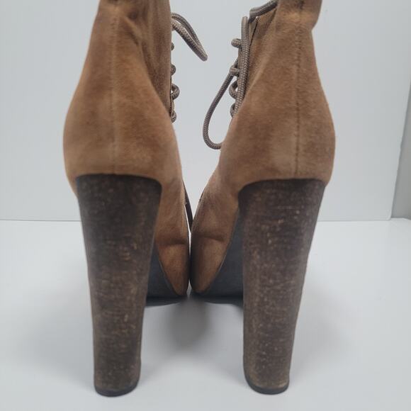 Jeffrey Campbell Havana Last 6.5M Lita Platform Heels Ankle Suede Boots - Picture 3 of 15